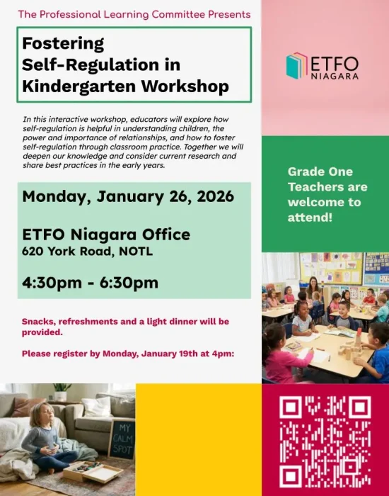 Fostering Self-Regulation in Kindergarten Workshop Poster